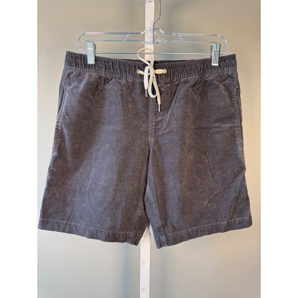 Vuori Men's Flat Front Shorts in Charcoal Blue - Picture 2 of 8